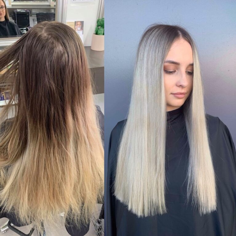 Brunette balayage waves