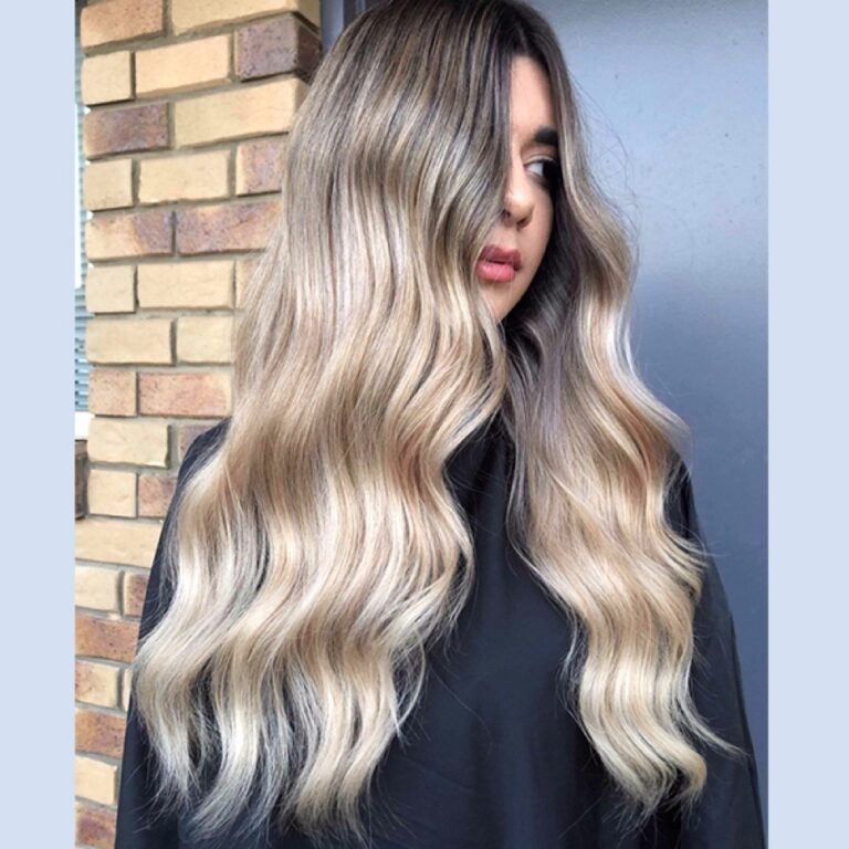 Icy blonde finish